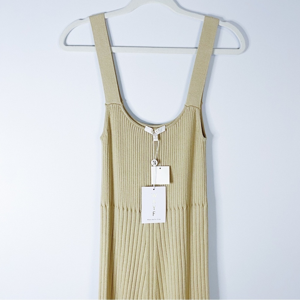 Wayf - Tan Ribbed Dress - Picture 4 of 6